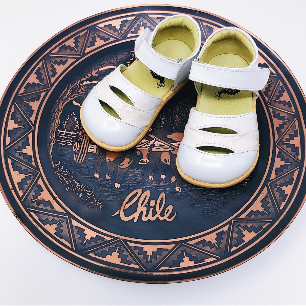 LIVIE AND LUCA BABY GIRL SUNDAY WHITE SHOES. SZ 5 - Picture 1 of 8